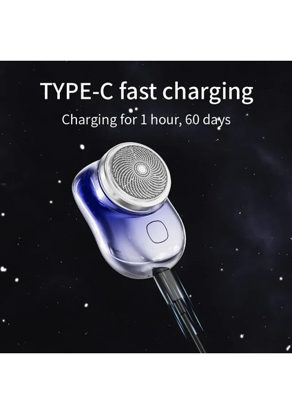 Siyah Stil Mave Taşınabilir Tıraş Makinesi Islak ve Kuru Erkek USB Şarj Edilebilir Tıraş Makinesi Tek Dokunuşla Kolayca Şarj Edilebilir. (Yurt Dışından) fiyatları