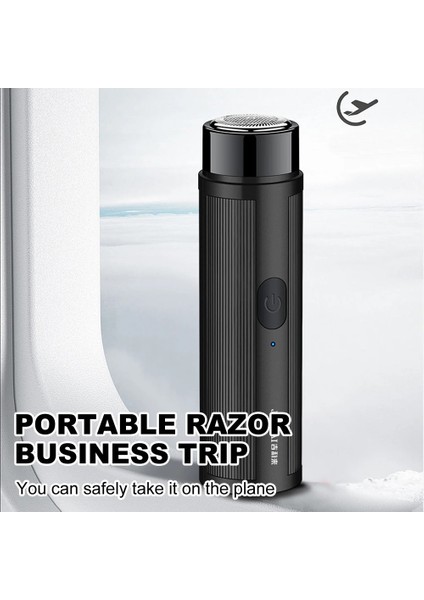 Siyah Stil Erkek Mini Elektrikli Tıraş Makinesi Tıraş Makinesi Epilasyon Sakal Düzeltici Tıraş Makinesi Saç Çıkarıcı USB Şarj Taşınabilir Epilatörler (Yurt Dışından) indirimleri
