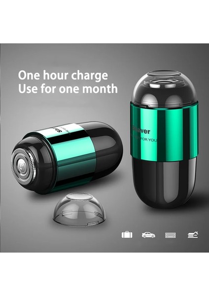 Yeşil Stil Erkekler Için Elektrikli Mavers Islak ve Kuru Şarj Edilebilir Erkek Jilet Seyahat Sakal Tıraş Için Su Geçirmez Manyetik Taşınabilir (Yurt Dışından) fiyatları