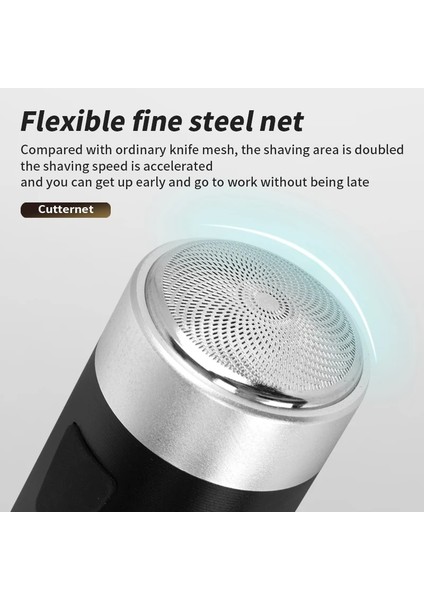 No.1 Stili Waıkıl Sıcak Satış Metal Silindirik Traş Makineleri 3D Tam Fit Mini Taşınabilir Şarj Edilebilir Erkek Tıraş Makinesi Seyahat Jilet Sakal Düzeltici KH-T04 (Yurt Dışından) modelleri