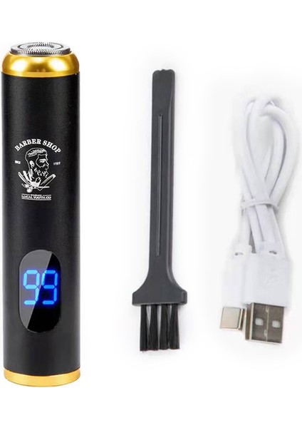 C Tarzı Mini Elektrikli Tıraş Makinesi Sakal Bıçağı Şarj Edilebilir Tek Kafa Dayanıklı Araba Tıraş Makinesi Ağrısız Düşük Gürültü Etkili Jilet Bıyık Düzeltici (Yurt Dışından)