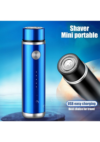 Altın Tarzı Erkekler Son Mini USB Elektrikli Tıraş Makinesi Uzun Ömürlü Taşınabilir Yıkanabilir Araba Şarj Edilebilir Tıraş Makinesi Bıçak Yüz Sakal Jilet (Yurt Dışından)