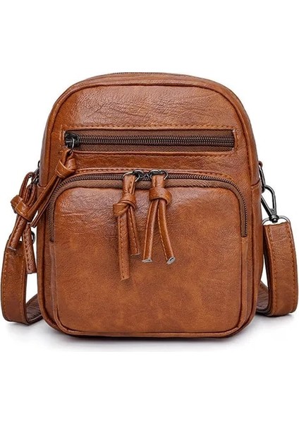 Kahverengi Tarzı Retro Tasarımcı Küçük Çanta Kadınlar Için Crossbody Omuzdan Askili Çanta Kadın Yüksek Li Askılı Çanta Bayan Telefon Çanta (Yurt Dışından)