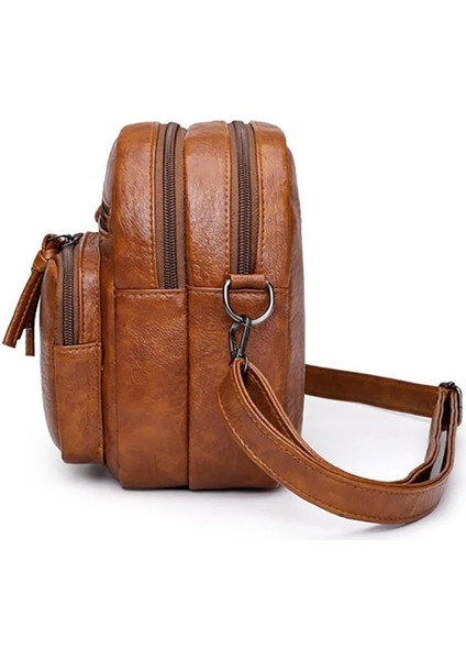 Kahverengi Tarzı Retro Tasarımcı Küçük Çanta Kadınlar Için Crossbody Omuzdan Askili Çanta Kadın Yüksek Li Askılı Çanta Bayan Telefon Çanta (Yurt Dışından) modelleri