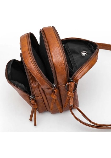 Kahverengi Tarzı Retro Tasarımcı Küçük Çanta Kadınlar Için Crossbody Omuzdan Askili Çanta Kadın Yüksek Li Askılı Çanta Bayan Telefon Çanta (Yurt Dışından) indirimleri