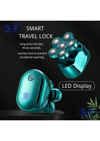 Standart Stil Erkekler Için Elektrikli Tıraş Makinesi Jilet Kel Kafa Tıraş Makinesi Sakal Saç Düzeltici Şarj Edilebilir LED Ekran Ipx6 Su Geçirmez 6 In 1 Kiti (Yurt Dışından) indirimleri