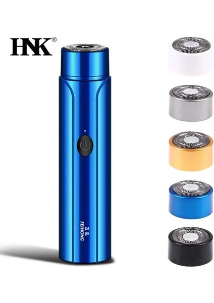 Gri Tarzı Erkek Traş Makineleri Yüz Vücut Razo Mini Taşınabilir Elektrikli Tıraş Makinesi Bıçağı Yedek Kafa Erkekler Için Yıkanabilir Jilet Sakal Bıçağı (Yurt Dışından)