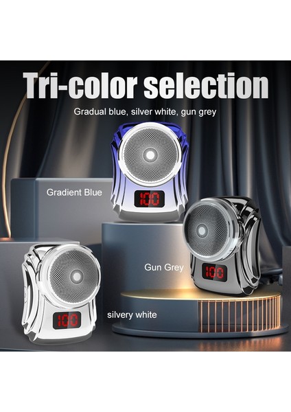 Gümüş Tarzı Uslıon LED Ekran Elektrikli Tıraş Makinesi Erkek Otomatik Jilet Giyotin Taşınabilir Sakal Tıraş Makinesi Yıkanabilir Seyahat Şarj Edilebilir Tıraş Makinesi Jilet (Yurt Dışından) fiyatları