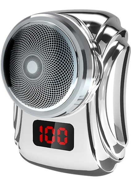 Beyaz Stil 2023 Sıcak Satış Elektrikli Maver USB Şarj Edilebilir Tıraş Makinesi Seyahat Taşınabilir Sakal Kesici LED Tıraş Makinesi Tıraş Makinesi Erkekler Için (Yurt Dışından)