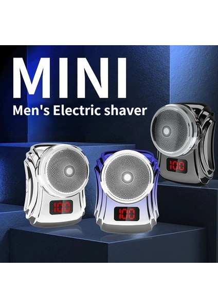 Beyaz Stil 2023 Sıcak Satış Elektrikli Maver USB Şarj Edilebilir Tıraş Makinesi Seyahat Taşınabilir Sakal Kesici LED Tıraş Makinesi Tıraş Makinesi Erkekler Için (Yurt Dışından) fiyatları