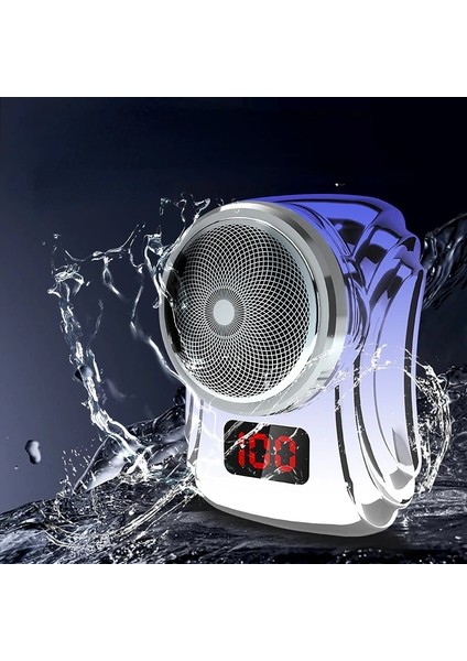 Beyaz Stil 2023 Sıcak Satış Elektrikli Maver USB Şarj Edilebilir Tıraş Makinesi Seyahat Taşınabilir Sakal Kesici LED Tıraş Makinesi Tıraş Makinesi Erkekler Için (Yurt Dışından) fırsatları