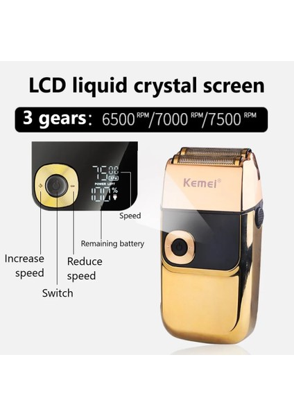 NO.2028 Tarzı Elektrikli Tıraş Makinesi Erkek Sakal Jilet Saç Düzeltici Erkekler Için Saç Kesimi Tıraş Ricoh Kafa USB Hızlı Şarj LCD Ekran Yıkanabilir (Yurt Dışından) indirimleri