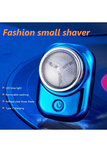 Siyah Stil Mini Elektrikli Tıraş Makinesi Erkek Berber Saç Kesme Makinesi USB Şarj Edilebilir Epilasyon Ev Için Yıkanabilir Tıraş Makinesi Giyotin 이발사 (Yurt Dışından)
