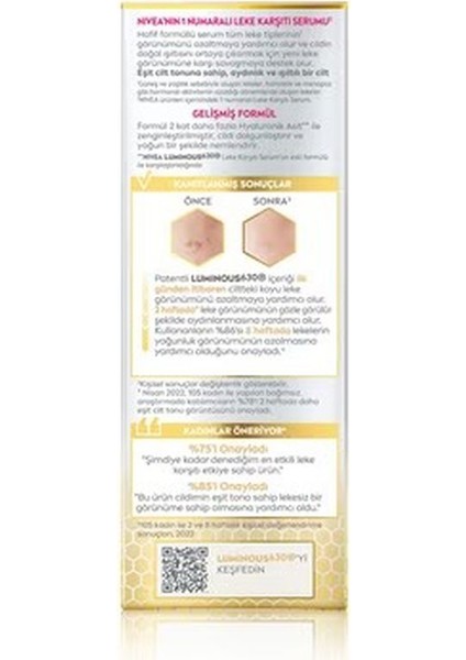 Lumınous630 Cilt Bakım Serumu 30 Ml fiyatları
