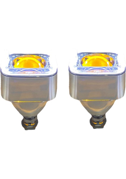 2.5 Inç U Bi-Xenon Mercek Beyaz Angel + Turuncu Şeytan Göz modelleri