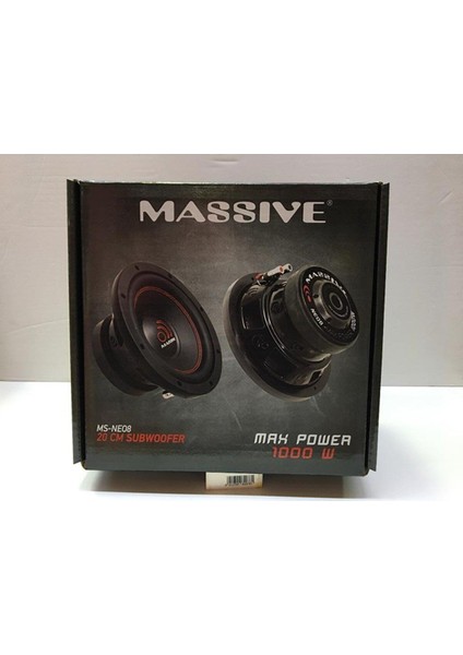 20 cm 1000W Massive Ms-Neo8 300 Rms Subwoofer Bass fiyatları