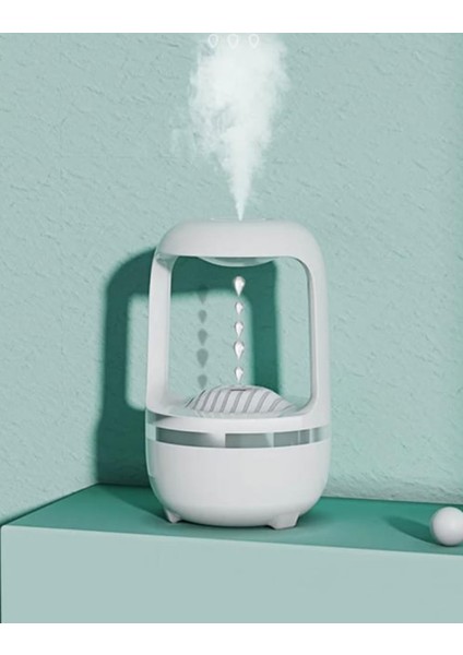 Sevimli 500ML Anti Yerçekimi Su Damlası Nemlendirici Difüzör  Buhar Makinesi Lovely Humidifier LED Işıklı Aroma D