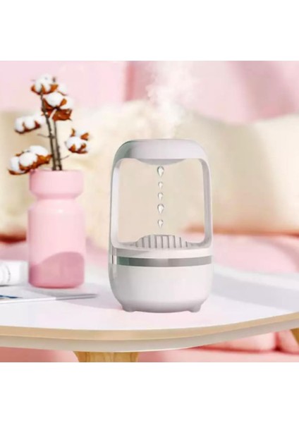 Sevimli 500ML Anti Yerçekimi Su Damlası Nemlendirici Difüzör  Buhar Makinesi Lovely Humidifier LED Işıklı Aroma D