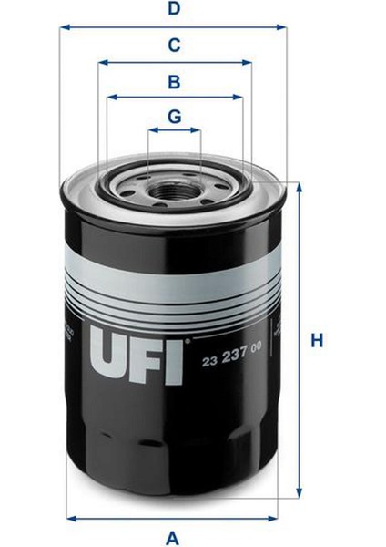 Yağ Filtresi H100 93-00 H-1 97-00 Starex 97 2.5d - 2.5td 18051