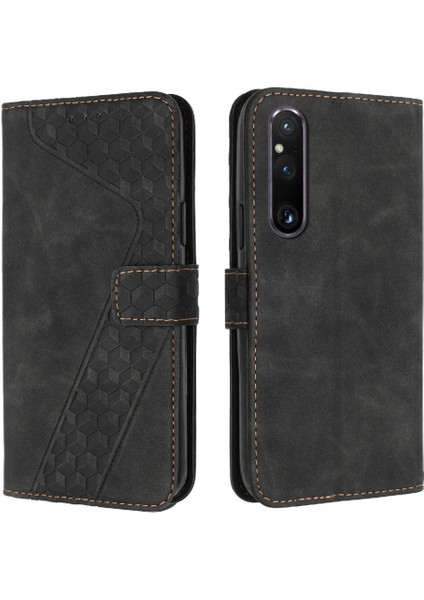 Sony Xperia 1 V Flip Folio Cüzdan Kart Yuvaları Için Manyetik Telefon Kılıfı (Yurt Dışından)