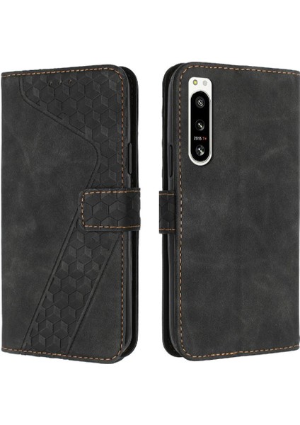 Sony Xperia 5 Iv Flip Folio Manyetik Kickstand Cüzdan Kart Için Telefon Kılıfı (Yurt Dışından)