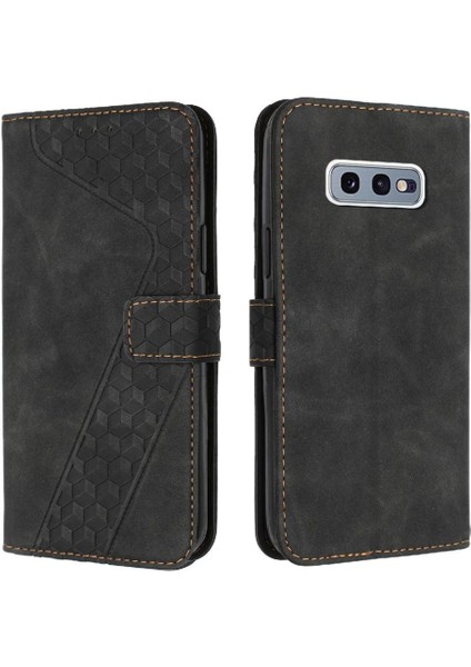 Samsung Galaxy S10E Kickstand Flip Folio Manyetik Cüzdan Için Telefon Kılıfı (Yurt Dışından)