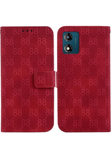 Motorola Moto E13 Için Pu Deri Kart Tutucu Cüzdan 8 Telefon Kılıfı (Yurt Dışından)