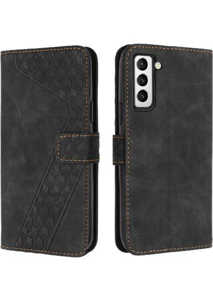 Samsung Galaxy S22 Kickstand Kart Yuvaları Için Manyetik Flip Telefon Kılıfı (Yurt Dışından)