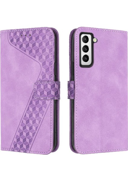 Samsung Galaxy S21 Kart Yuvaları Için Flip Folio Kickstand Telefon Kılıfı (Yurt Dışından)
