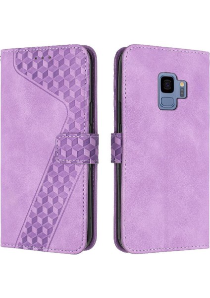 Samsung Galaxy S9 Kart Yuvaları Için Cüzdan Manyetik Telefon Kılıfı (Yurt Dışından)