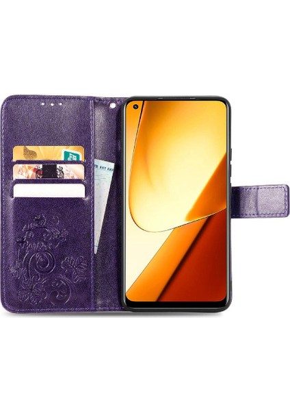 Realme 11 Zarif Iş Dört Yapraklı Yonca Kısa Kayış Durumda Telefon Kılıfı (Yurt Dışından) fırsatları