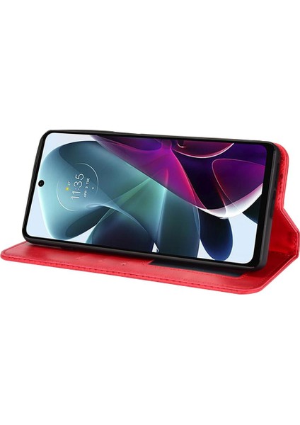 Bdt Shop Motorola Moto G200 5g Manyetik Kapatma Pu Deri Cüzdan Telefon Kılıfı (Yurt Dışından)