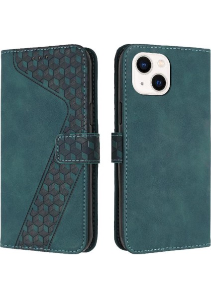 iphone 14 Flip Folio Kart Yuvaları Kickstand Manyetik Telefon Kılıfı (Yurt Dışından)