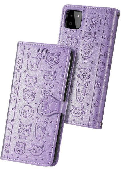 Samsung Galaxy A22 5g Için Çevirin Kısa Kayış Karikatür Telefon Kılıfı (Yurt Dışından)