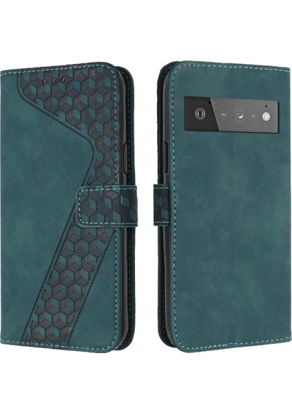 Google Pixel 6 Pro Cüzdan Kickstand Manyetik Flip Folio Için Telefon Kılıfı (Yurt Dışından)