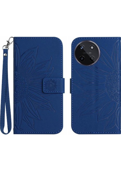 Realme 11 4g Flip Cüzdan Için Kart Yuvaları ile Kısa Kayış Telefon Kılıfı (Yurt Dışından)