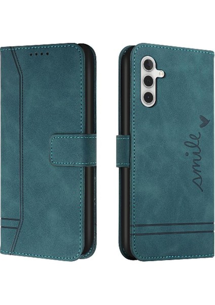 Samsung Galaxy S24 Artı Manyetik Kapatma Pu Deri Flip Telefon Kılıfı (Yurt Dışından)