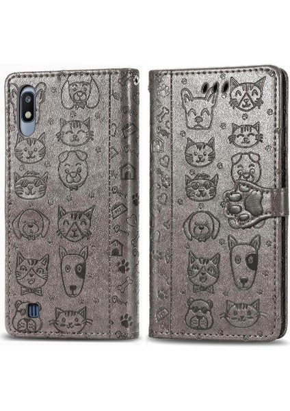 Samsung Galaxy A10 Flip Için Kısa Kayış Karikatür Telefon Kılıfı (Yurt Dışından)