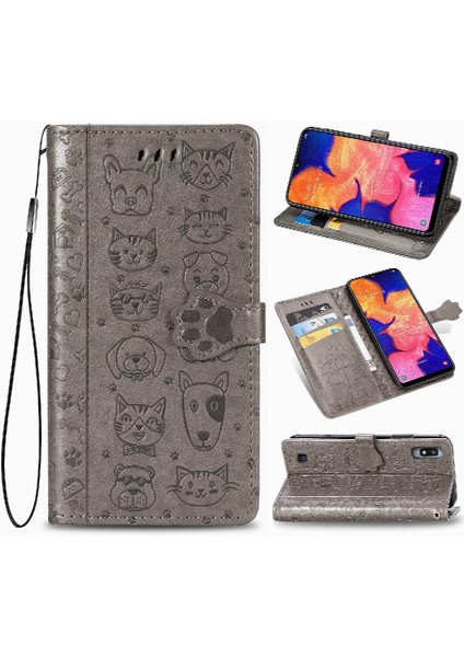 Samsung Galaxy A10 Flip Için Kısa Kayış Karikatür Telefon Kılıfı (Yurt Dışından) modelleri