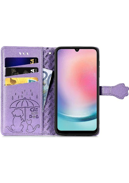Samsung Galaxy A24 4g Için Kısa Kayış Deri Karikatür Hayvanlar Telefon Kılıfı (Yurt Dışından) fırsatları