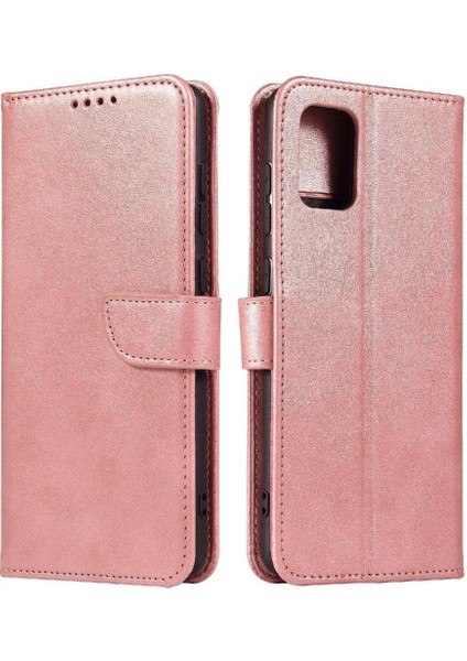 Samsung Galaxy A71 5g Manyetik Karbon Fiber Deri Folio Flip Case Telefon Kılıfı (Yurt Dışından)