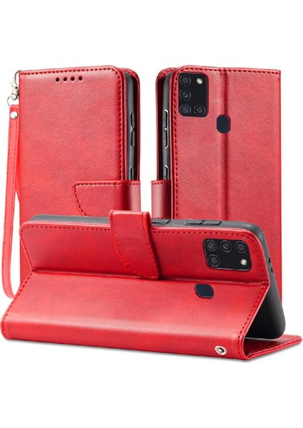 Samsung Galaxy A21S Kart Ekleme Için Kart Çevirme ile Tam Koruma Telefon Kılıfı (Yurt Dışından)