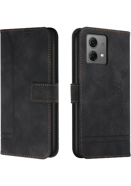 Motorola Moto Kenar 40 Neo Pu Deri Kart Yuvaları Için Çevirin Telefon Kılıfı (Yurt Dışından)