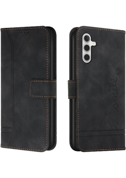 Samsung Galaxy Folio 4g/5g Flip Folio Cüzdan Manyetik Kapatma Telefon Kılıfı (Yurt Dışından)