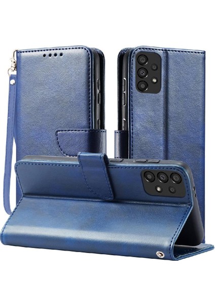 Kart Tutucu Kickstand Deri Folio ile Samsung Galaxy A52S 5g Için Telefon Kılıfı (Yurt Dışından)