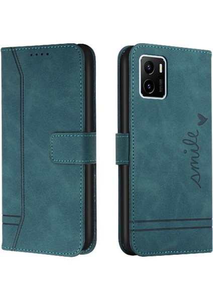 Vivo Y15S/Y15A Kart Yuvaları Için Flip Folio Cüzdan Manyetik Telefon Kılıfı (Yurt Dışından)