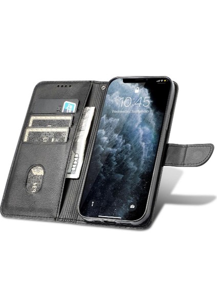 Bdt Shop Kart Tutucu Kickstand Deri Folio ile Samsung Galaxy A52S 5g Için Telefon Kılıfı (Yurt Dışından)