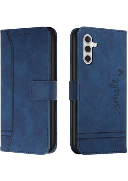 Samsung Galaxy A05S Için Kart Yuvaları Flip Folio Cüzdan Pu Telefon Kılıfı (Yurt Dışından)