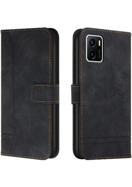 Vivo Y15S/Y15A Kart Yuvaları Için Flip Folio Cüzdan Manyetik Telefon Kılıfı (Yurt Dışından)