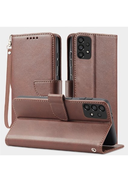 Kart Tutucu Kickstand Deri Folio ile Samsung Galaxy A52S 5g Için Telefon Kılıfı (Yurt Dışından)